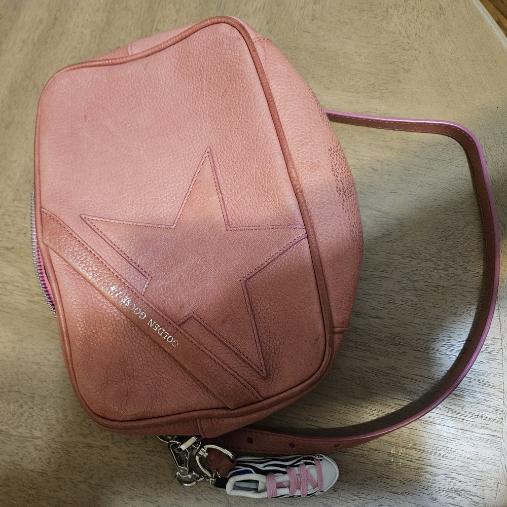Pink Star Embossed Women's Bag - Picture 5 of 5